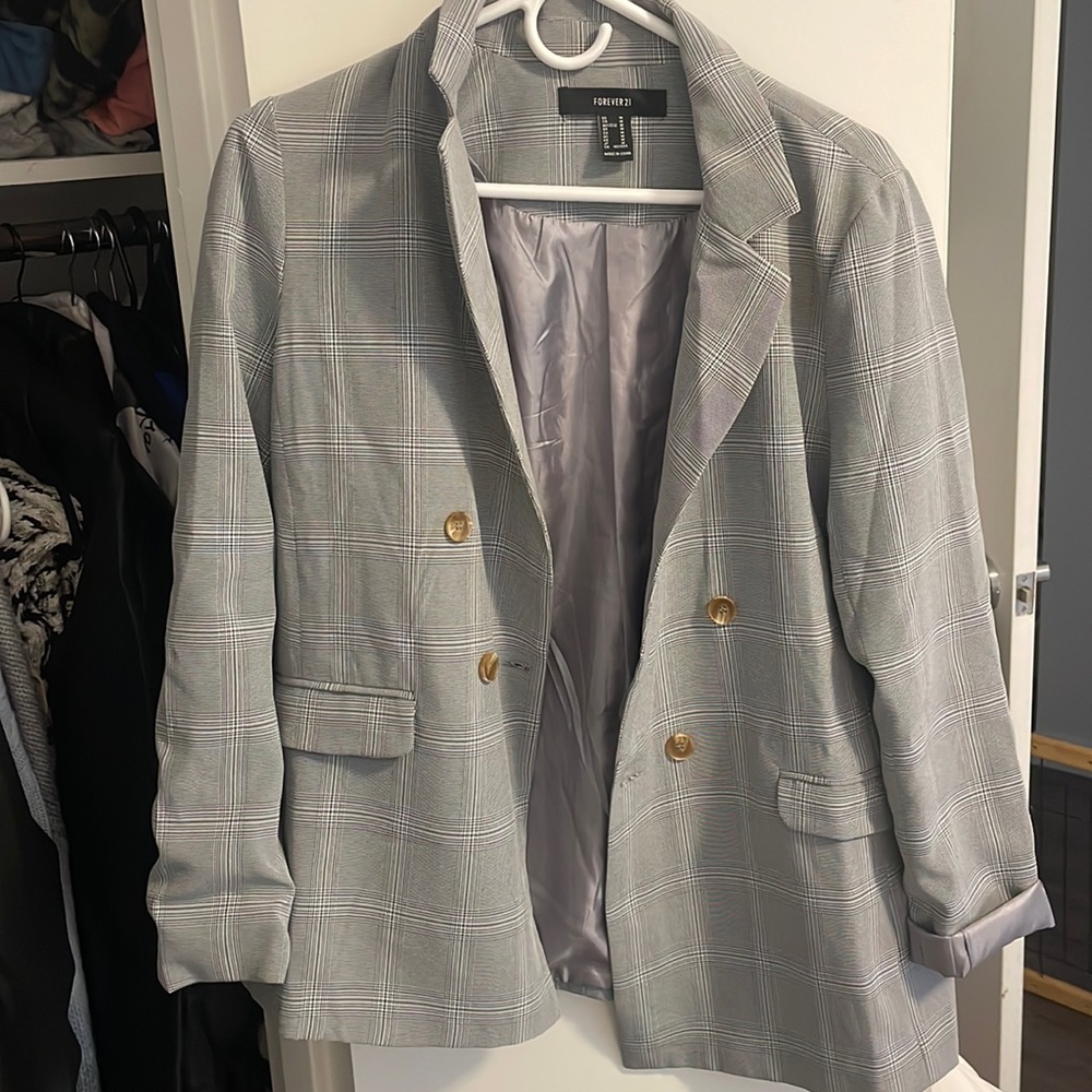 Plaid Blazer